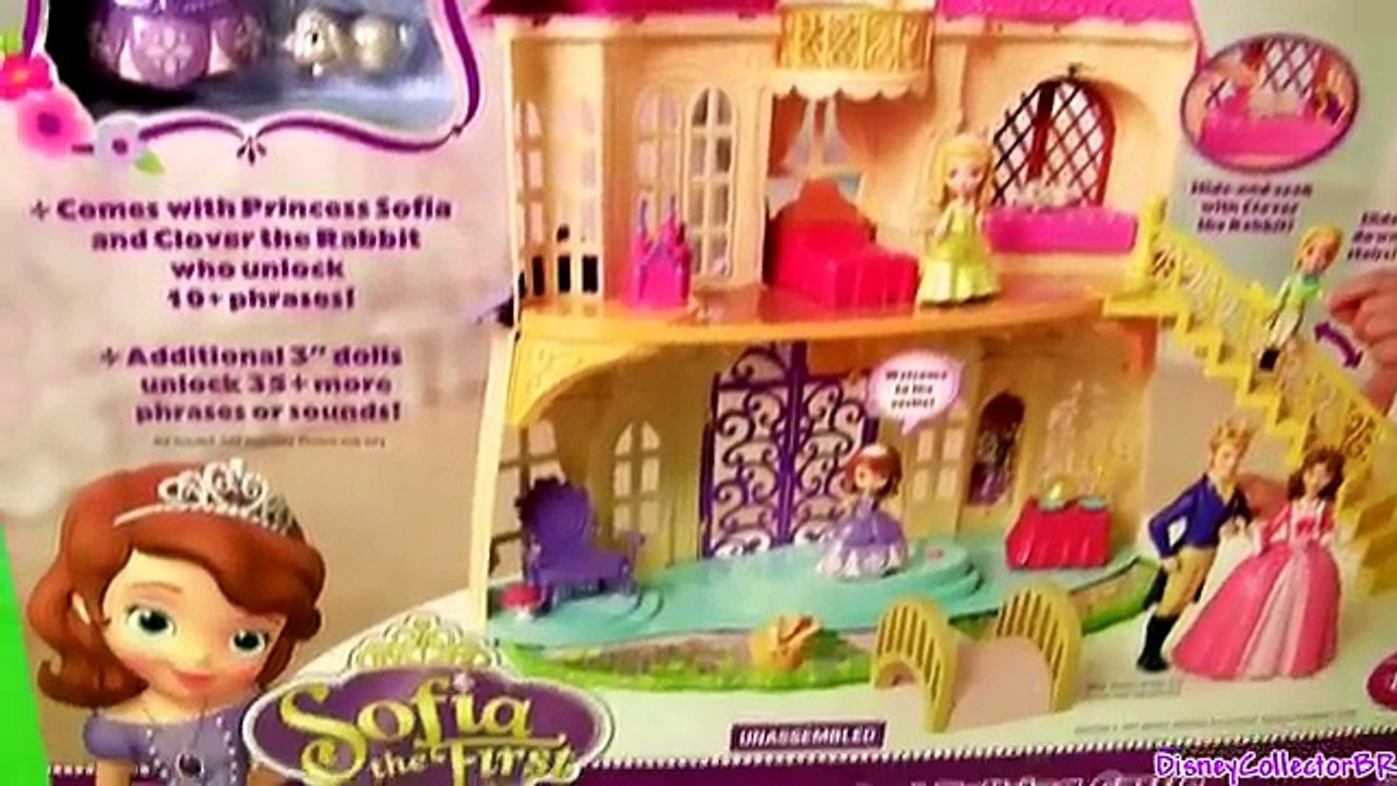 Sofia the First Magical Talking Castle Disney Princess Amber Talking Clover the Rabbit Roy