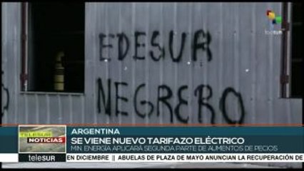 Download Video: Argentina: anuncian nuevos tarifazos a la electricidad y combustibles