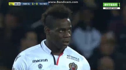 Mario Balotelli Big Chance HD - PSG 1-0 Nice 27.10.2017