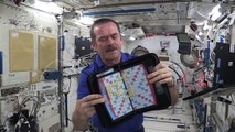 Astronaut Chris Hadfield Plays Jamie Hyneman and Adam Savages Space Game on the ISS