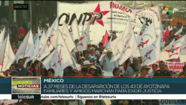 México: a 37 meses de caso Ayotzinapa, exigen justicia y reparación