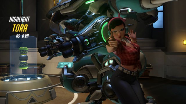 Overwatch 000-DVA-000-061 Highlight Reel 139 DVa Season 6 Placement Game 8