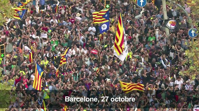 Clameur de joie d'indépendantistes à Barcelone