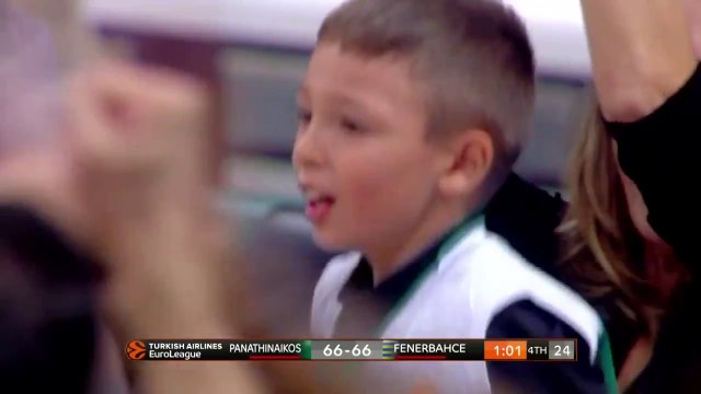 Το απίστευτο καλάθι του Νίκου Παππά για την ισοφάριση - Παναθηναϊκός vs Φενερμπαχτσέ - 27.10.2017