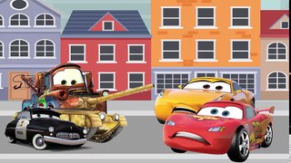 Disney Cars 3 Mcqueen in TROUBLE with Thomas Train Finger Family Rhymes