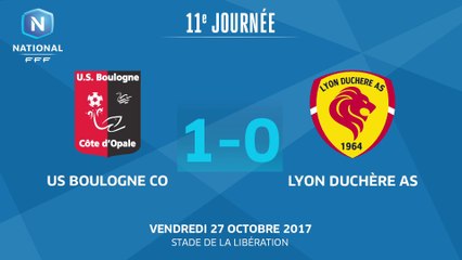 J11: US Boulogne CO-Lyon Duchère AS (1-0), le résumé