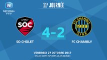 J11 : SO Cholet - FC Chambly (4-2), le résumé