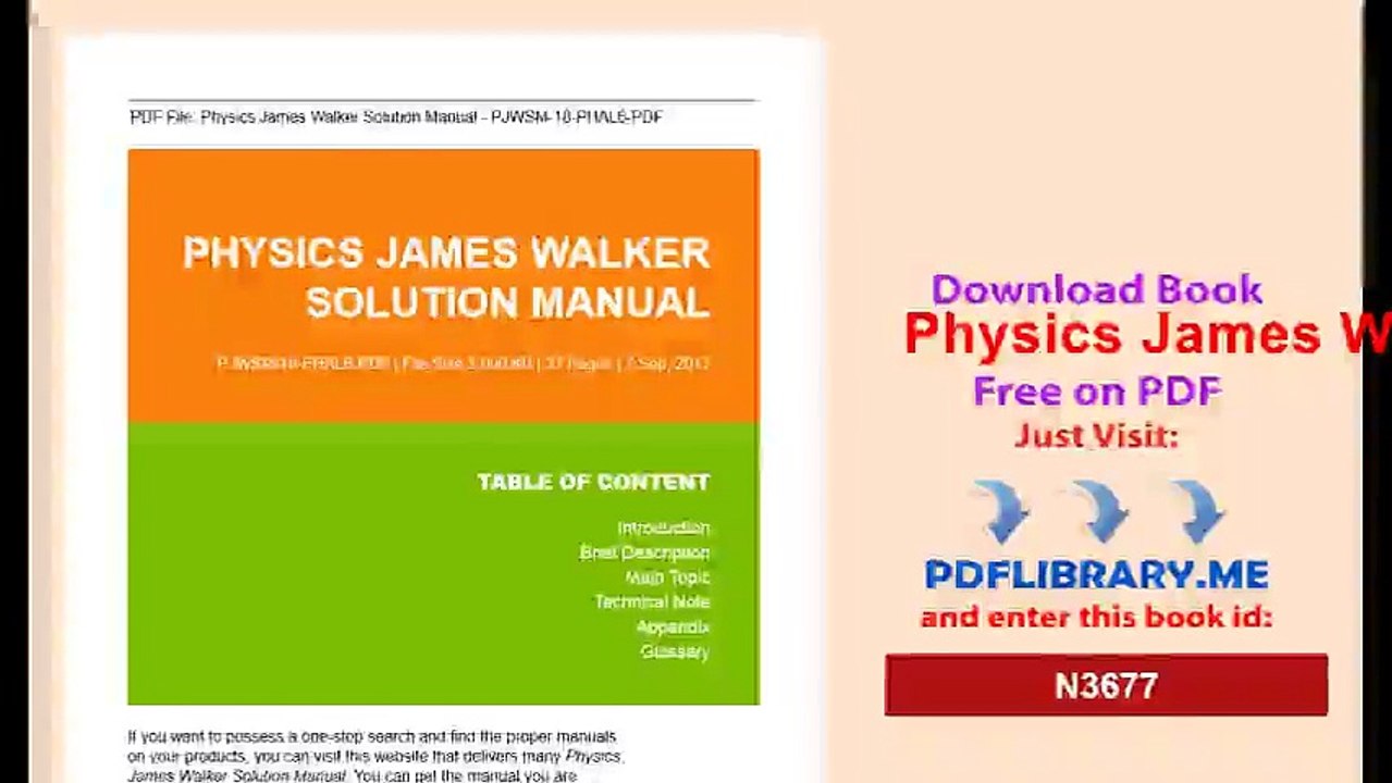 Physics James Walker Solution Manual