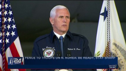 i24NEWS DESK | Pence to troops on N.Korea: be ready, stay sharp | Friday, October 27th 2017