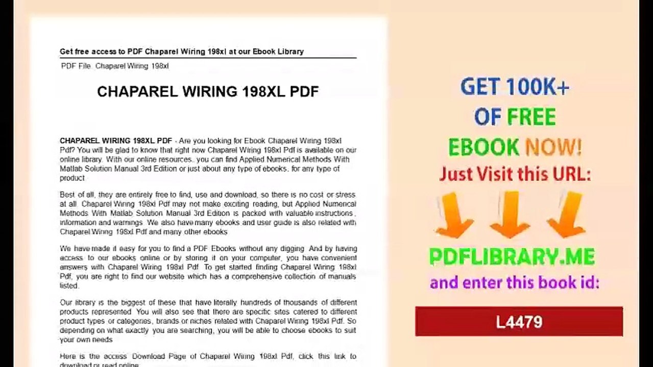 Chaparel Wiring 198xl