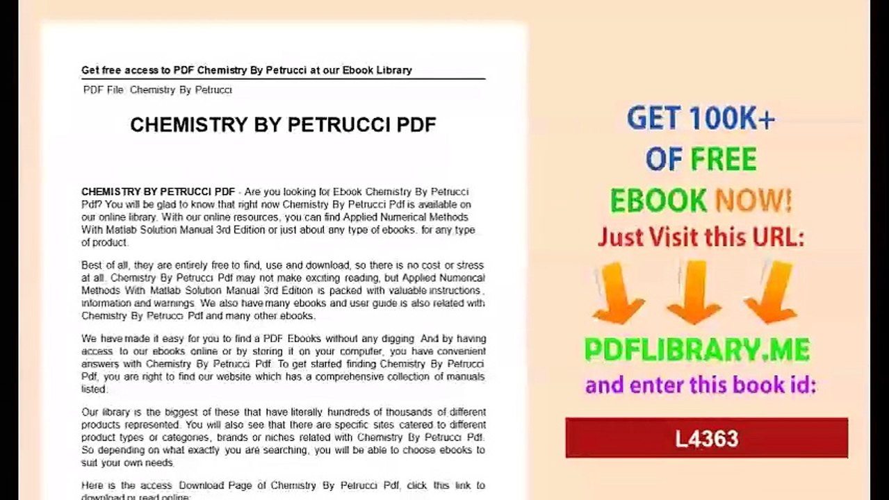 Chemistry By Petrucci