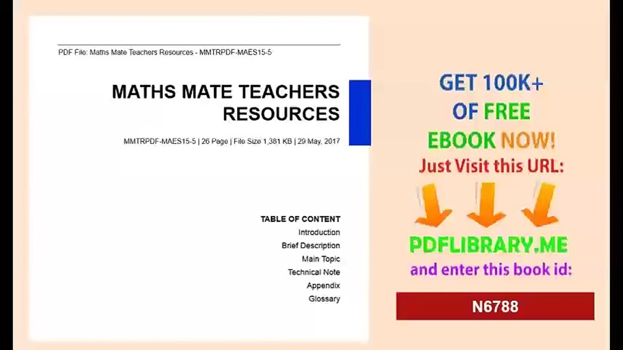 Maths Mate Teachers Resources