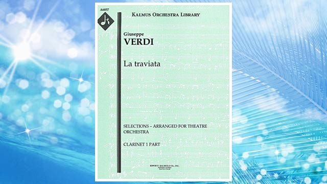 Download PDF La traviata (Selections – arranged for theatre orchestra): Clarinet 1 and 2 parts (Qty 2 each) [A6857] FREE