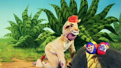 Disney Junior The Lion Guard Play-Doh Surprise Eggs Opening Fun Kion Super Giant Egg Kids Toys-IHc3phwTpEI