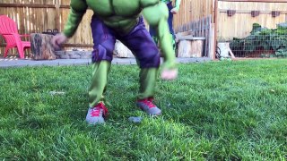 Incredible Hulk and Little Kid Hulk Play With Their Toy Rhino-W15fJuaApiA