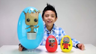 NEW Guardians Of The Galaxy Play Doh Surprise Eggs Disney Review New Kids Toys Costumes Groot Toy-FAZvwyIl6fI