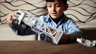 Police Cars Truck Haulers Trucks and Lorry Collection _ Kids Toys Videos-P2sh1ikacxc