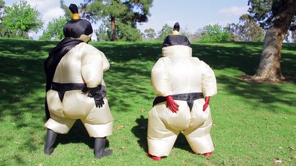 Spiderman vs Batman SUMO BATTLE Superhero Movie in Real Life Kids toys Funny video frozen elsa-eRMVAAQgjpo