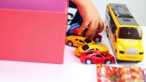 Surprise Box videos - garbage truck schoole bus colored cars Toys for Kids Children - episode 3-BGlrwVO5Y6U