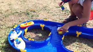 Toys for water. Big Waterplay Niagara. Review of a set. Big water track. BIG SPIELWARENFABRIK-KZSZruqMMuU