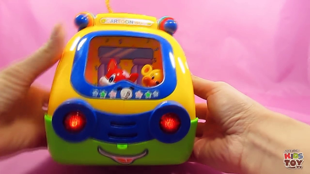 Yellow bus. Cheerful videos for development of children. Sorter. Learn animals. Teach figures.-iW7NXBiLjro