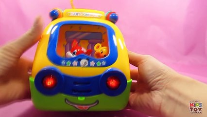 Yellow bus. Cheerful videos for development of children. Sorter. Learn animals. Teach figures.-iW7NXBiLjro