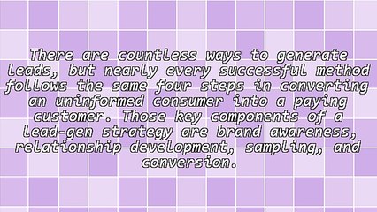 Four Stages of Lead Generation