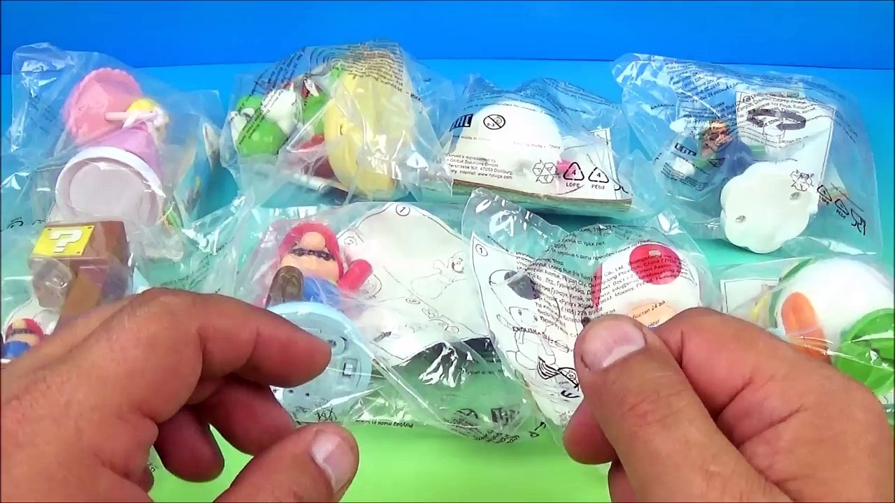 2016 NINTENDO SUPER MARIO SET OF 8 McDONALDS HAPPY MEAL KIDS TOYS VIDEO REVIEW by FASTFOODTOYREVIEWS-Dzkh61OdQ3s