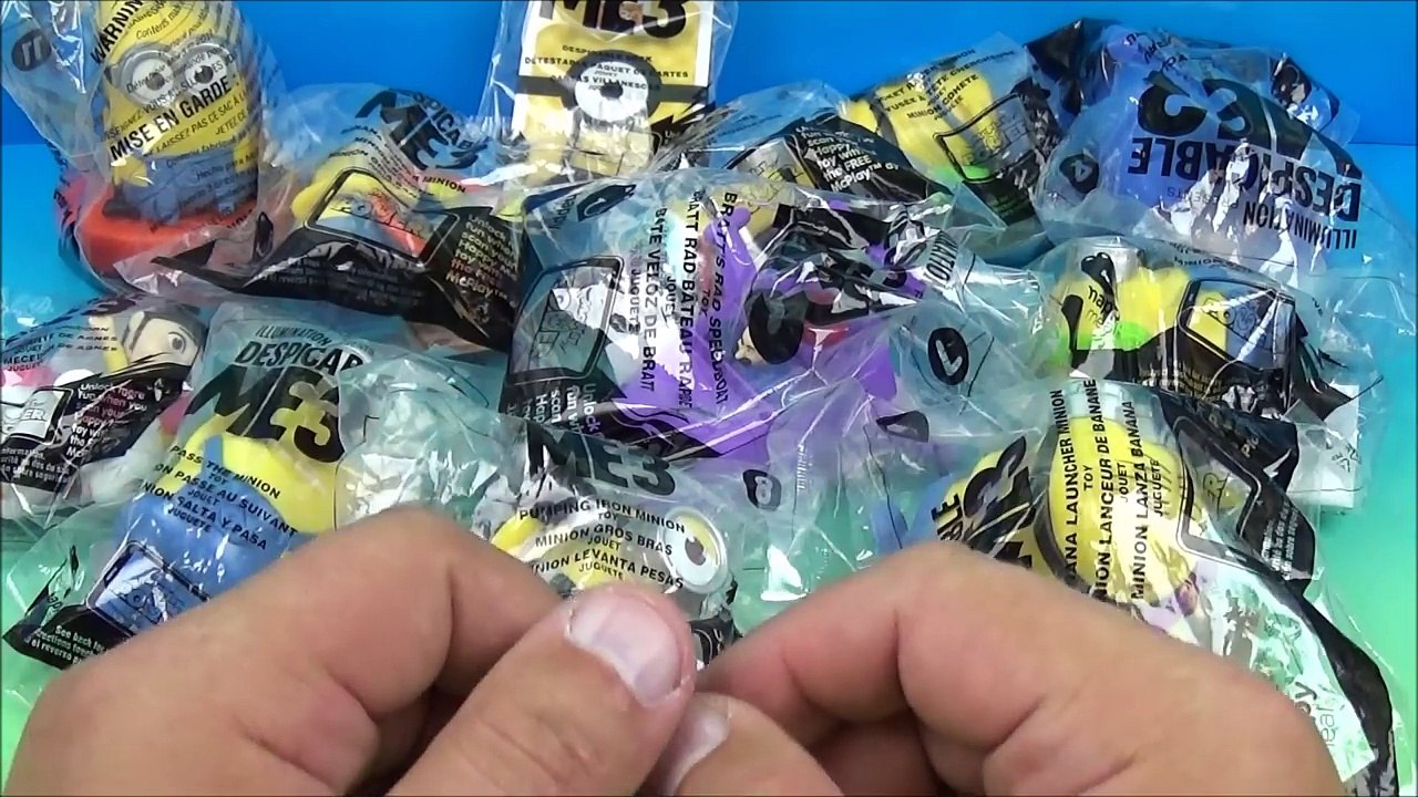 2017 DESPICABLE ME 3 SET OF 12 McDONALDS HAPPY MEAL KIDS MOVIE TOYS VIDEO REVIEW USA RELEASE-Xet6Gb4rbTo