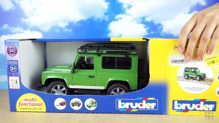 Bruder. Off-road vehicle Land Rover Defender. Overview of cool cars. Toys for kids BruderToyS-KjzvzprMcxQ