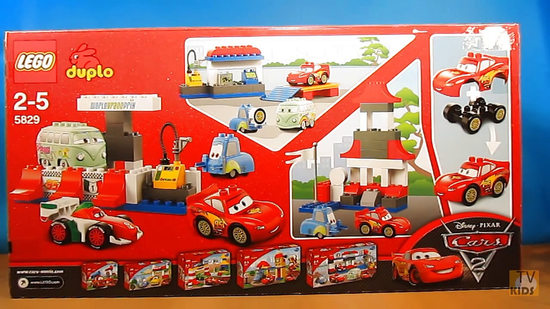 Lego Duplo. 5829. Build. Lightning McQueen Fillmore Guido. Cars 2. Disney Pixar. Build pit stop. 0GOJKZ4COHA