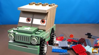 Lego. Sarge from Flo's V8 Cafe (8487).  Review and build. Cars 2. Disney Pixar  toys. How do-_c6CazqStms