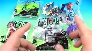 McDONALDS TEEN TITANS GO! 2017 SET OF 6 HAPPY MEAL KIDS TOYS VIDEO REVIEW-ELenuYSTBmQ