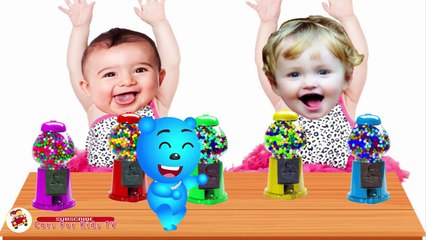 Bad Baby Crying and Learn Colors Gumball Machine- Finger Family Song Collection