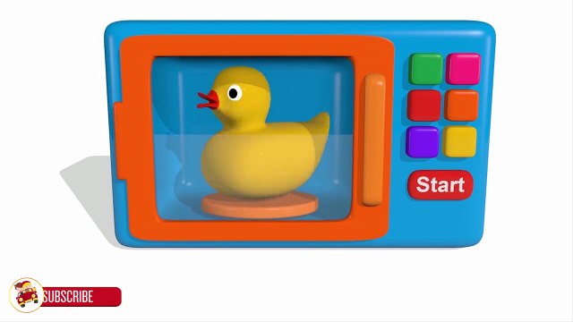 Colors for Children to Learn with Microwave and Blender Toy Appliance - Learn Colors with Vehicles