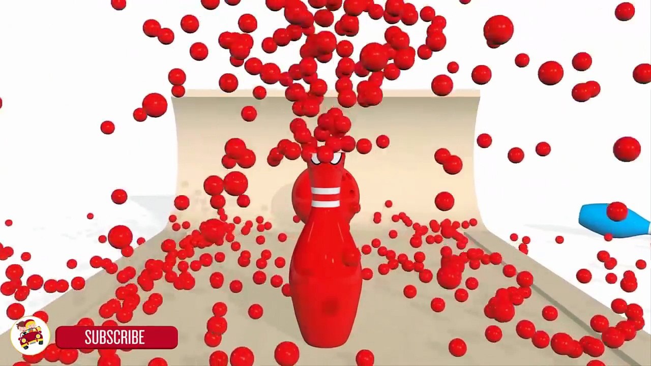 Learn Colors with Bowling for Children, Toddlers - Learn Colours for Kids With Bowling Balls
