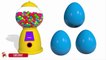 Learn Colors with Surprise Eggs Gumball Machine for Children, Toddlers - Learn Colours For Kids