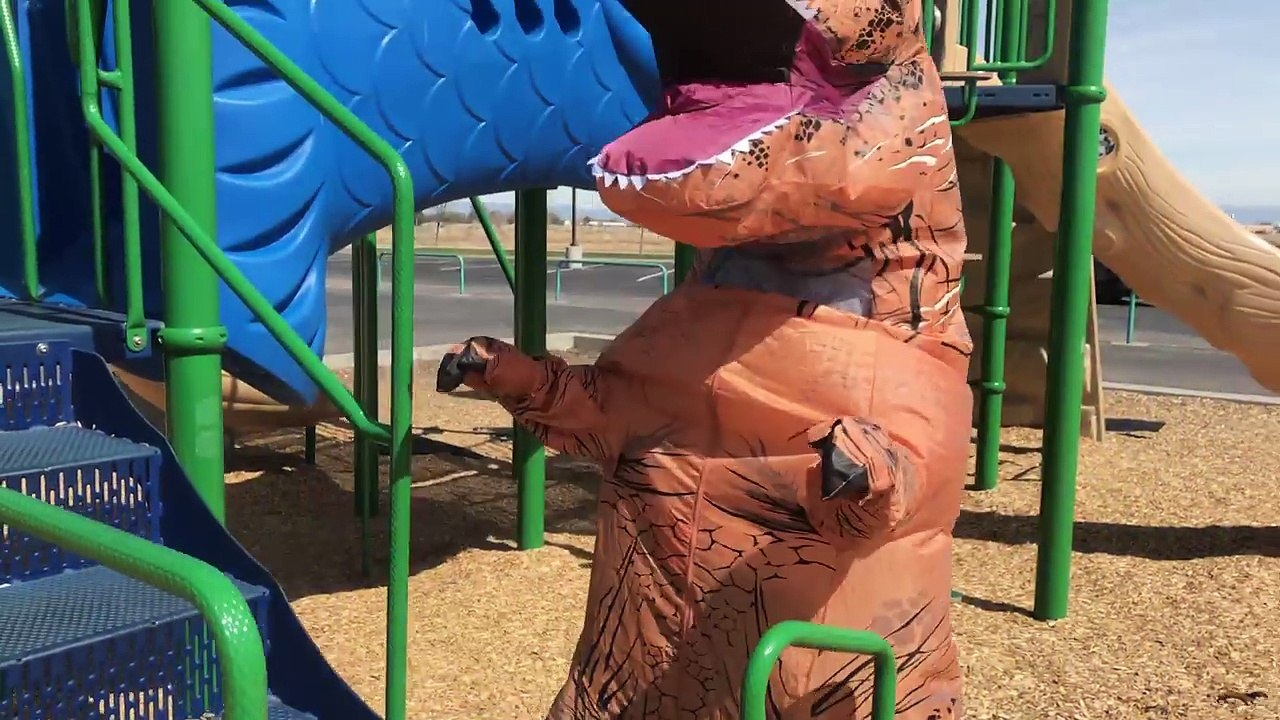 SURPRISE EGGS! Magic T-Rex with Super Kid Carter at the Park _ Real Life Adventure-pAXzp4xZZUw