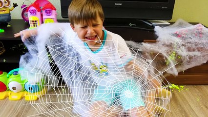 Bad Kids & Spiderman Baby Johny Johny Yes Papa Song Nursery Rhymes & Learn Colors for Children-YDTYVDam9ec