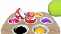 Learn Colors with Surprise Eggs Whac a Mole for Kids Children Toddlers - Learn Colours For Kid