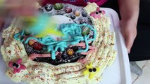 BAD BABY Giant CAKE & Toy Freaks Challenge Annabelle Victoria Candy Hidden Egg-wPYSgwpwces