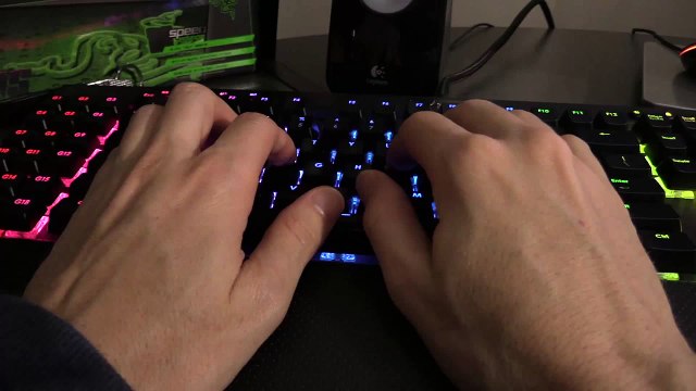 (110 wpm) Fast Typing Sound Test Corsair K95 RGB Cherry MX RED with O-Rings
