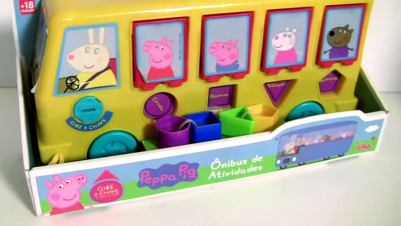 Peppa Pig Pop Up School Bus Learn Shapes with Madame Gazelle _ Elka Onibus de Atividades Peppa Pig-VBiYGxIVtVY