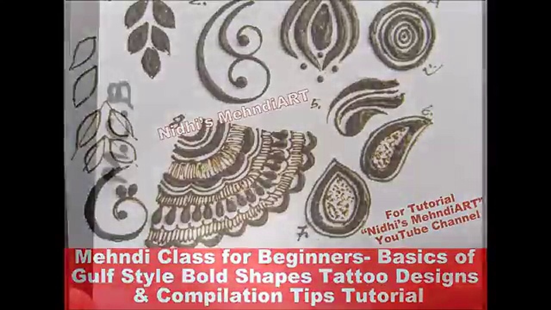 Part 1 Mehndi Class For Beginners Basics Of Gulf Style Bold Henna Tattoo Designs Compilation Tips Video Dailymotion