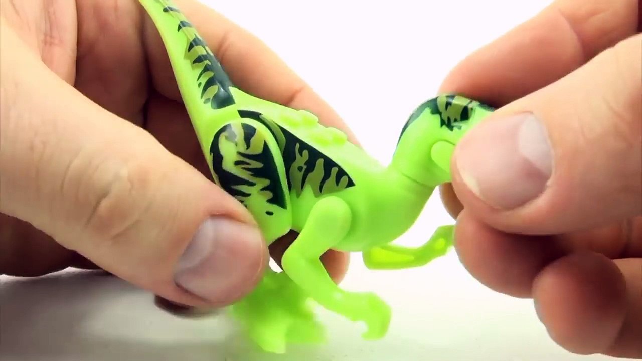 8 Jurassic World lego glow in the dark dinosaurs - Tyrannosaurus Indominus Rex Velociraptors