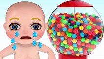 Bad Babies Crying for Gummy Candy - 3D Finger Family Song - Colours for Kids Children Toddlers