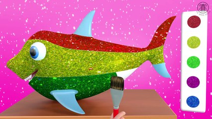 Learn Colors for Children with BODY Painting Crying for LOLLIPOPS - BABY Rhymes Finger Family Song