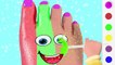 Learn Colors for Children with Foot Painting Crying for LOLLIPOPS - BABY Rhymes Finger Family Song!