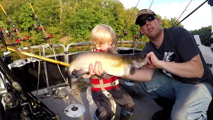 Dad Jokes Battle While Fishing for Catfish!!! Win FREE fishing rod!