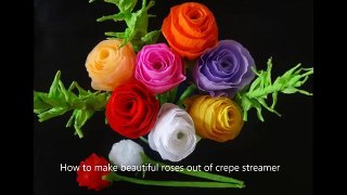 How to make paper flowers- Rose bouquet for Valentines day